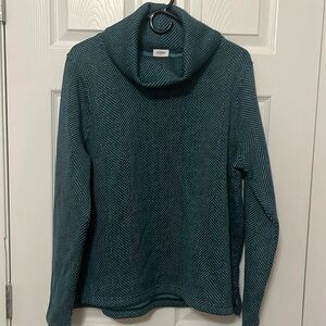 J Crew Factory long-sleeve funnelneck pullover NWT Green Women’s XL